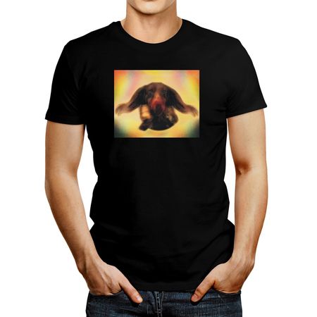 Polo de Hombre Idakoos Psychedelic Dachshund 2 Negro S