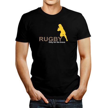 Polo de Hombre Idakoos Rugby Only For The Brave Negro XL