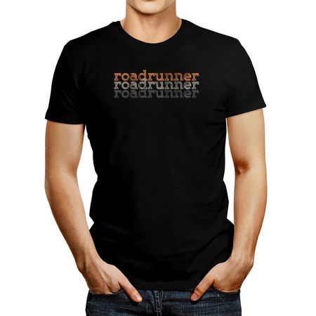 Polo de Hombre Idakoos Roadrunner Repeat Retro Negro M