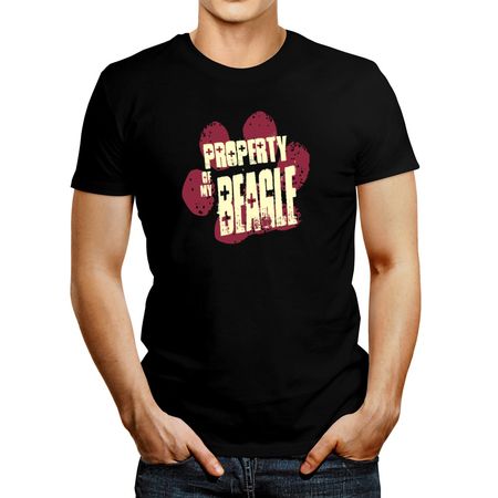 Polo de Hombre Idakoos Property Of My Beagle Negro XXXL