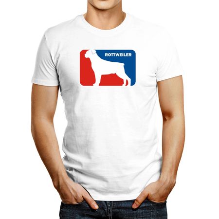 Polo de Hombre Idakoos Rottweiler Sports Logo Blanco M