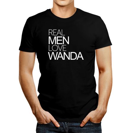 Polo de Hombre Idakoos Real Men Love Wanda Negro XS