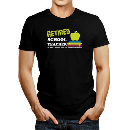 Polo de Hombre Idakoos Retired School Teacher Negro L