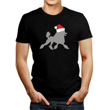 Polo de Hombre Idakoos Poodle Christmas Negro XL