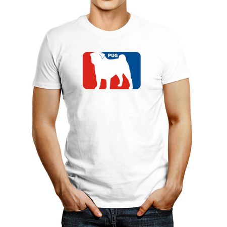 Polo de Hombre Idakoos Pug Sports Logo Blanco M