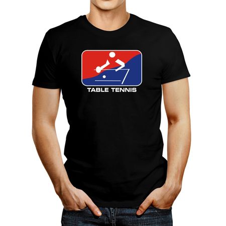 Polo de Hombre Idakoos Table Tennis Usa Sign Negro XL