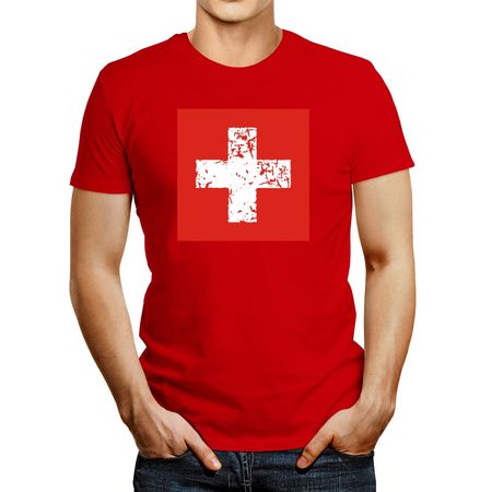 Polo de Hombre Idakoos Switzerland Crossschweiz Rojo XL