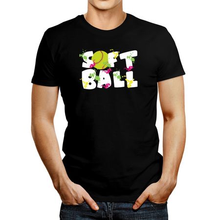 Polo de Hombre Idakoos Softball Mess Negro XL