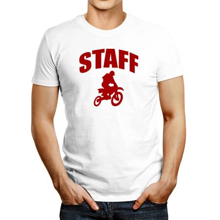 Polo de Hombre Idakoos Staff Motocross Blanco L