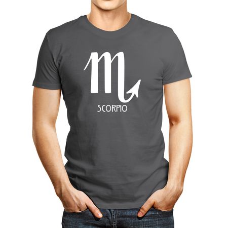 Polo de Hombre Idakoos Scorpio Zodiac Sign Plateado M