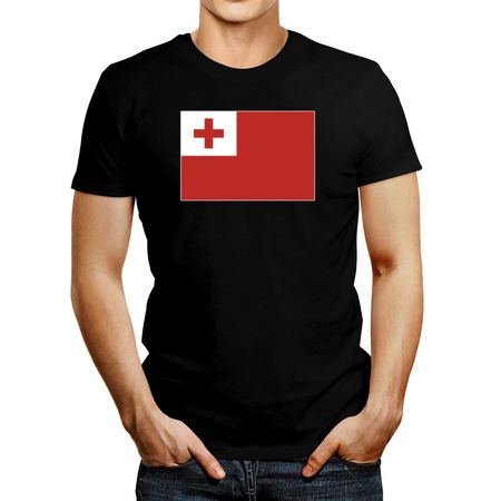 Polo de Hombre Idakoos Tonga Flag Negro Xl