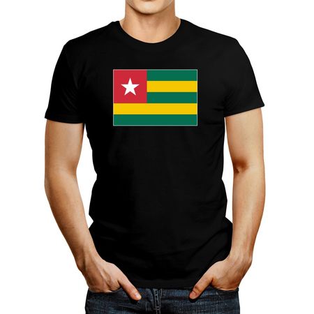 Polo de Hombre Idakoos Togo Flag Negro Xs