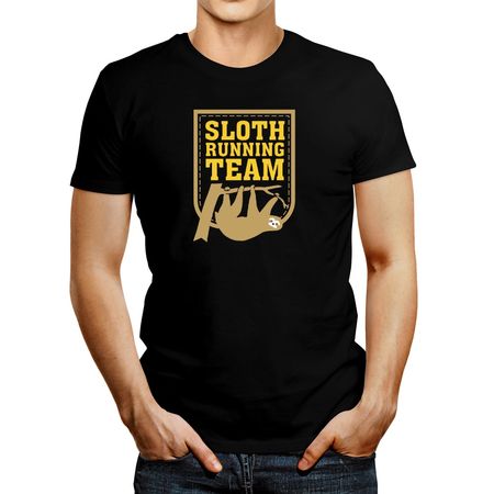 Polo de Hombre Idakoos Sloth Running Team Negro L