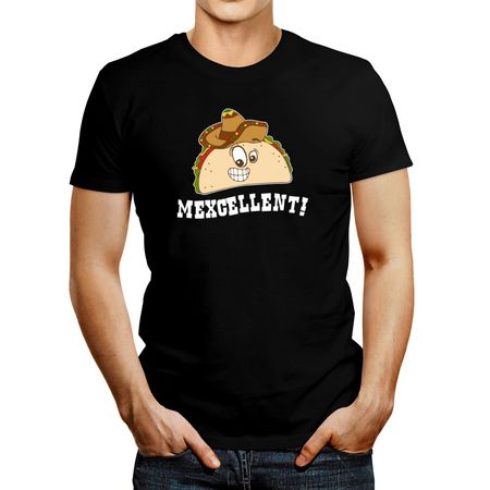 Polo de Hombre Idakoos Taco Mexcellent! Negro XXXL