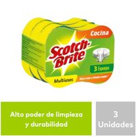 Esponja SCOTCH-BRITE Multiuso Paquete 3un
