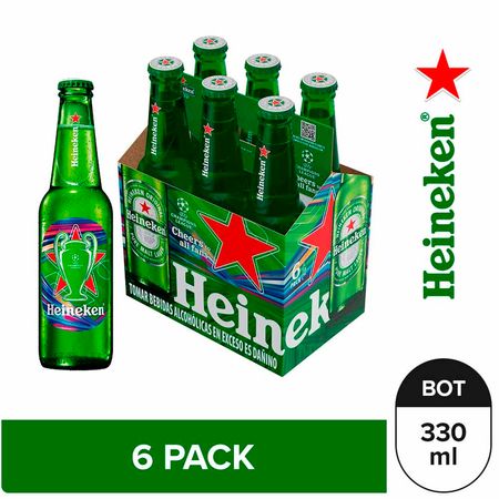 visual Descartar Recogiendo hojas Cerveza HEINEKEN Premium 6 Pack Botella 330ml | plazaVea - Supermercado