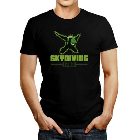 Polo de Hombre Idakoos Skydiving 1783 Negro M