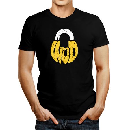 Polo de Hombre Idakoos Wod Kettlebell Negro Xxxl