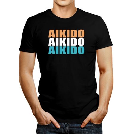 Polo de Hombre Idakoos Triple Aikido Negro XL