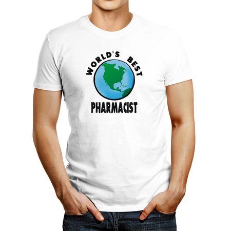 Polo de Hombre Idakoos World'S Best Pharmacist 2 Blanco L