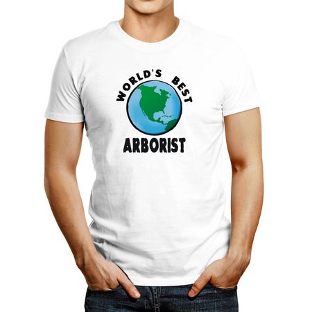 Polo de Hombre Idakoos World'S Best Arborist 2 Blanco M