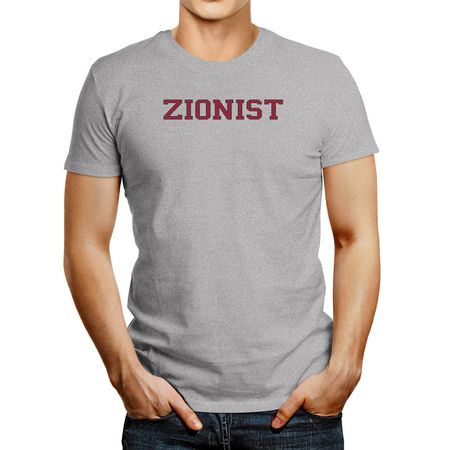 Polo de Hombre Idakoos Zionist Gris Oscuro XXXL