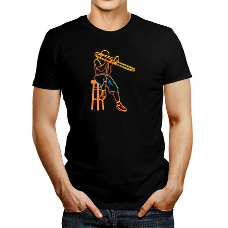 Polo de Hombre Idakoos Trombone Psychedelic Negro XS