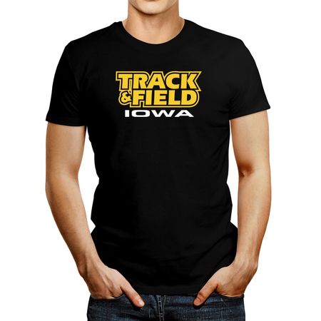 Polo de Hombre Idakoos Track And Field Iowa Negro L