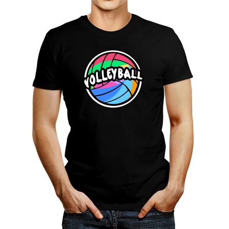 Polo de Hombre Idakoos Volleyball Cool design Negro XL