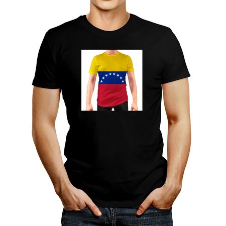 Polo de Hombre Idakoos Venezuela 3 Negro L