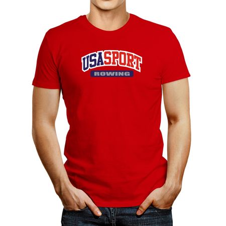 Polo de Hombre Idakoos Usa Sport Rowing Rojo XXXL