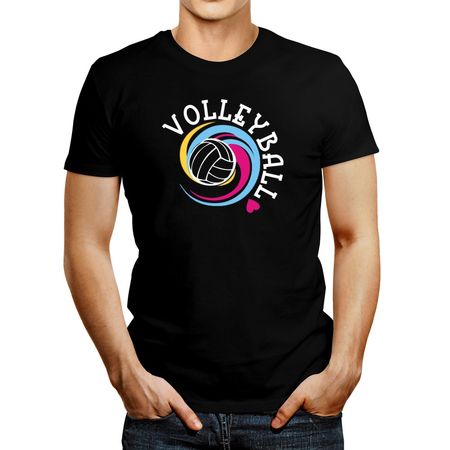 Polo de Hombre Idakoos Volleyball Colors Negro XXL