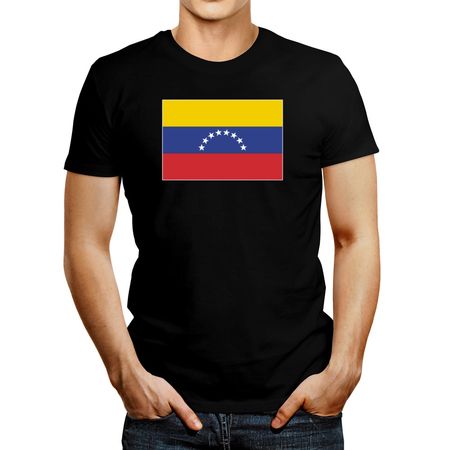 Polo de Hombre Idakoos Venezuela Flag Negro S