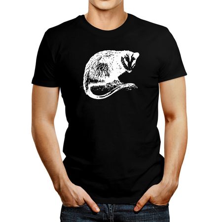 Polo de Hombre Idakoos Opossum Sketch Negro XXL