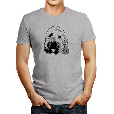 Polo de Hombre Idakoos Wheaton Terrier Face Special Graphic Gris Oscuro Xl