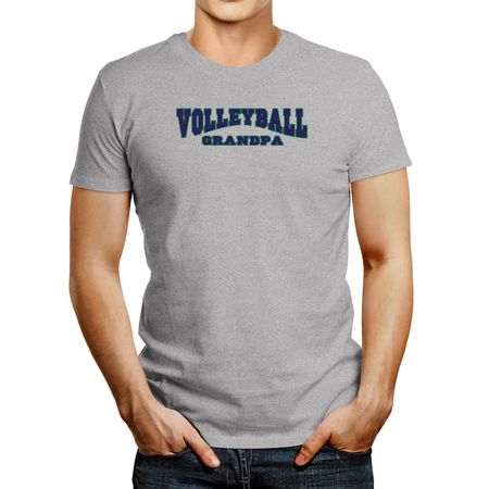 Polo de Hombre Idakoos Volleyball Grandpa Gris Oscuro S