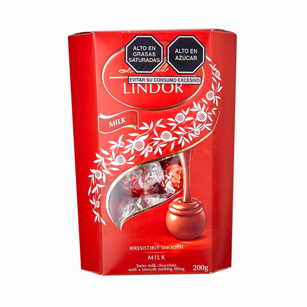 Chocolate Lindt Lindor Milk Caja 200g Plazavea Supermercado 7665