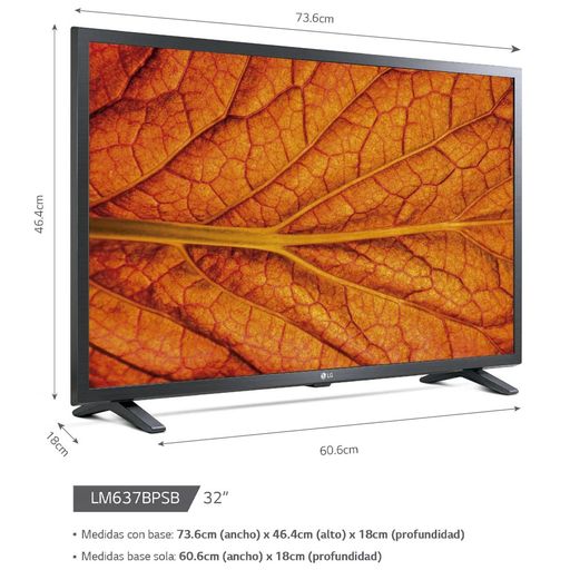 LG televisor Smart TV 32 LQ negro al Mejor Precio