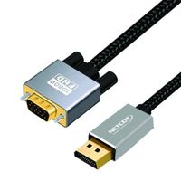Cable Displayport a VGA Netcom Macho 1.8 Metros 4k DP a VGA 1080p