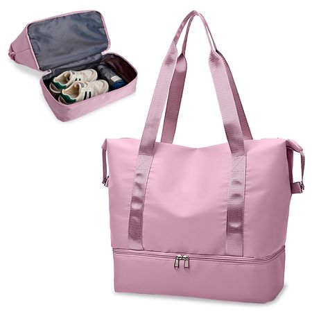Cartera Bolso de Viaje Deportivo Impermeable Porta Zapatos S16 Morado