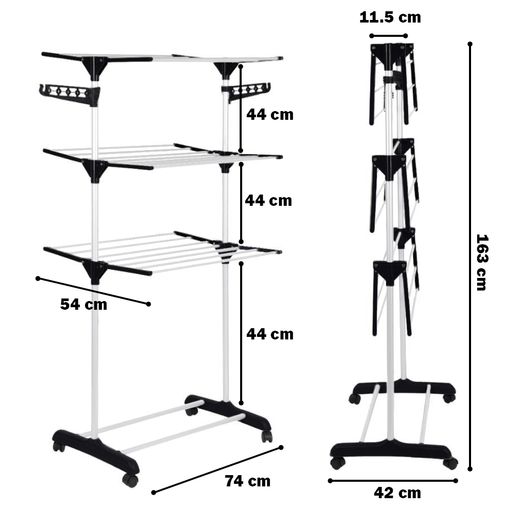 Tendal Plegable Negro - Promart