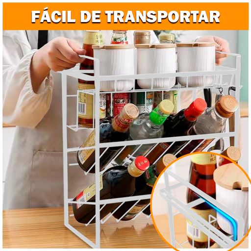 GENERICO Organizador Rack De Especias Cocina Rack Multifuncional