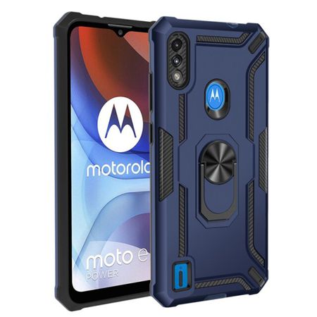 Funda Case Holder de Huawei P30 Lite Holder Parante con Anillo Azul Antishock Resistente a Caídas
