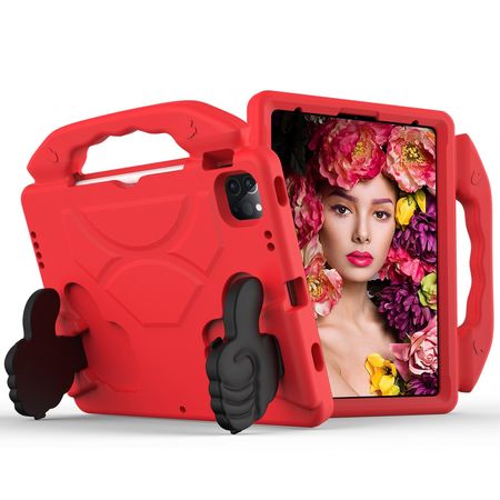 Funda de Lenovo Smart Tab M8 Gomas 360 Color Rojo Antishock Resistente a Caidas y Golpes