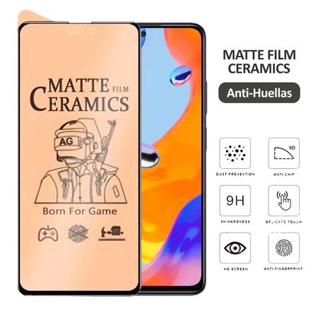 Mica for Xiaomi Note 9 Pro Protector Ceramic Mate Antishock Resistente a Caidas y Golpes