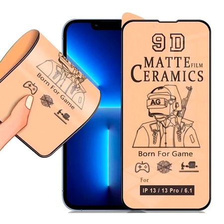 Mica para Iphone 12 Protector de Pantalla Cerámica Mate Resistente a Caidas y Golpes