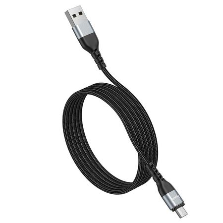 Cable USB A Micro USB V8 1.2m Hoco U96 Negro De Calidad y Durabilidad