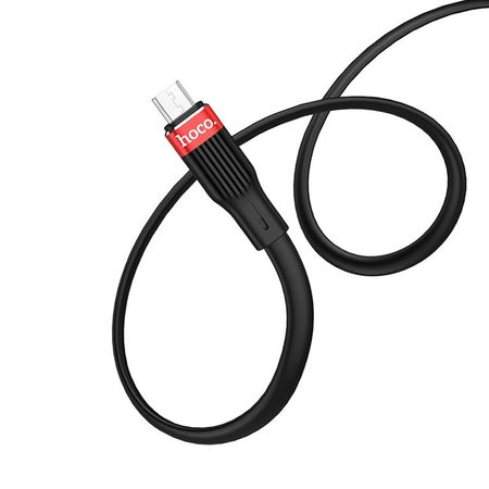 Cable USB a Micro USB V8 1.2m Hoco U72 Negro De Calidad y Durabilidad