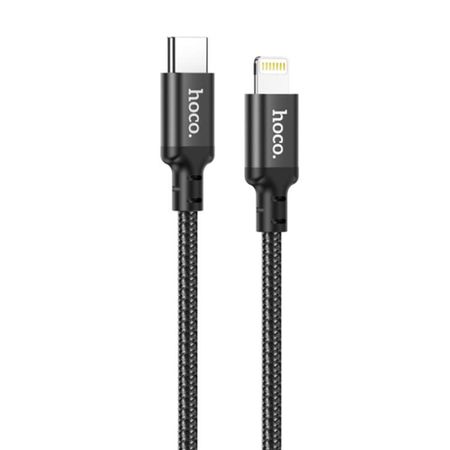 Cable Tipo C a Lightning 1m Hoco X14 Negro De Alta Calidad y Durabilidad