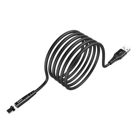 Cable De Datos Magnetico USB a Lightning 1m Hoco X60 Negro De Alta Calidad y Durabilidad
